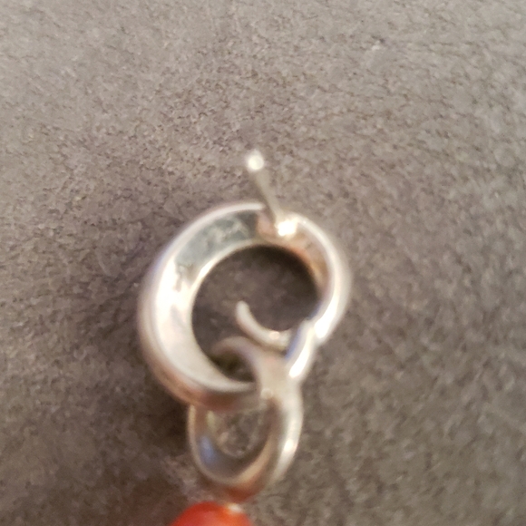 Ann King Luna Teardrop Unique Vintage Carnelian Dangle Earrings - Picture 5 of 11